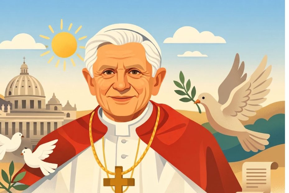 Benedikt XVI - Illustration prière catholique